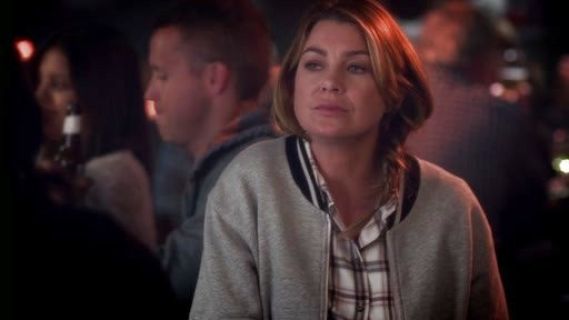 Dr. Meredith Grey's Varsity Sweatshirt Jacket on Grey's Anatomy