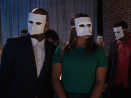 Dr. Mindy Lahiri's Brynn Ruffle Dress on The Mindy Project