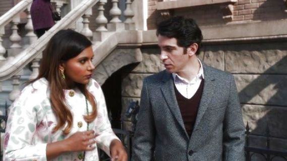 Dr. Mindy Lahiri's Floral-print scuba coat on The Mindy Project