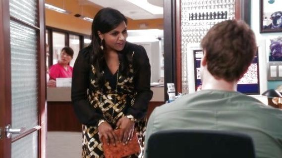 Dr. Mindy Lahiri's Laila Printed Silk Wrap Dress on The Mindy Project