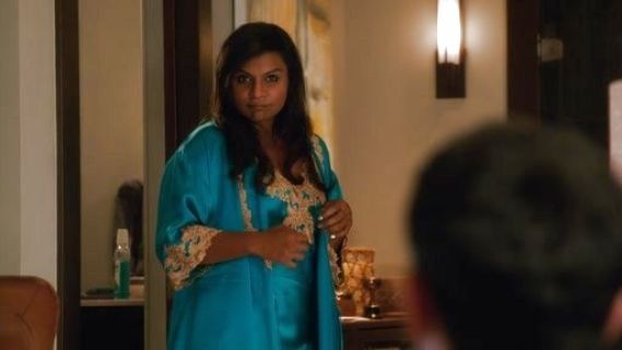Dr. Mindy Lahiri's Maison Satin Chemise on The Mindy Project
