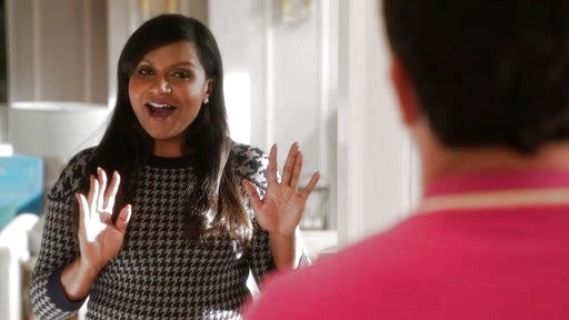 Dr. Mindy Lahiri's Merino Tippi Sweater in Houndstooth on The Mindy Project