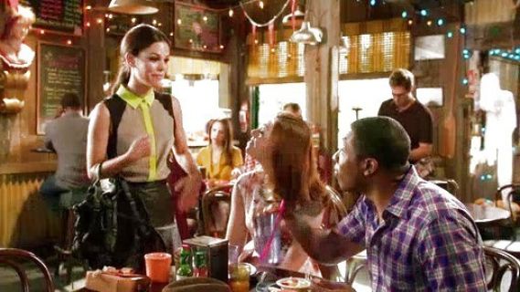 Dr. Zoe Hart's Leather Colorblock Mini Skirt on Hart of Dixie