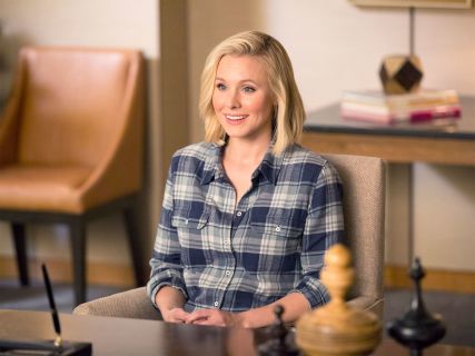 Eleanor Shellstrop's Blue Plaid Shirt on The Good Place