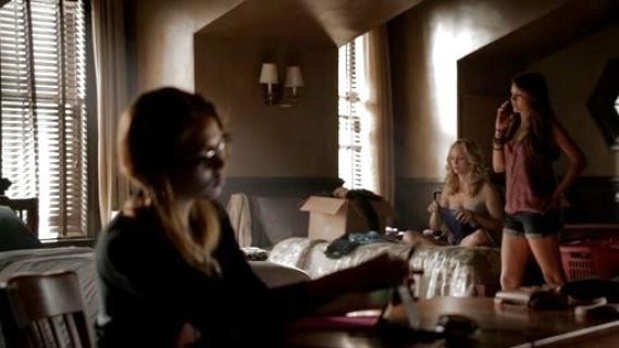 Elena Gilbert's Silky Jacquard Tank Top on The Vampire Diaries