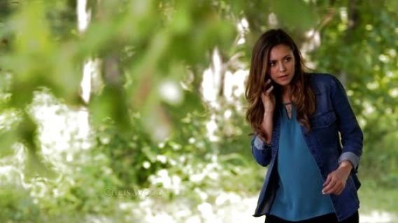Elena Gilbert's Sleeveless Keyhole Top on The Vampire Diaries