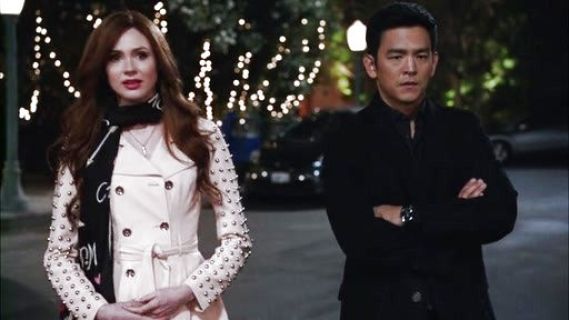 Eliza Dooley's Studded Sleeve Flared Trench on Selfie