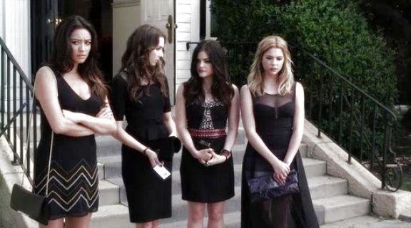 Emily Fields's Cutout Back Beaded Dress on Pretty Little Liars