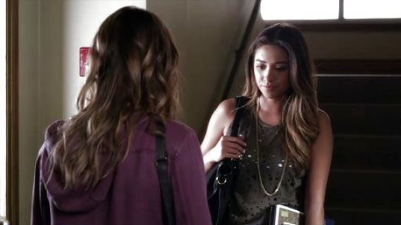 Emily Fields's Leather Coated Look Joggers on Pretty Little Liars