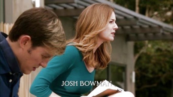 Emily Grayson's Teal Scoop Neck Dress on Revenge