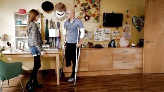 Emma Chota's DIVIDED Cut Out Buckle Platform Boot on Red Band Society