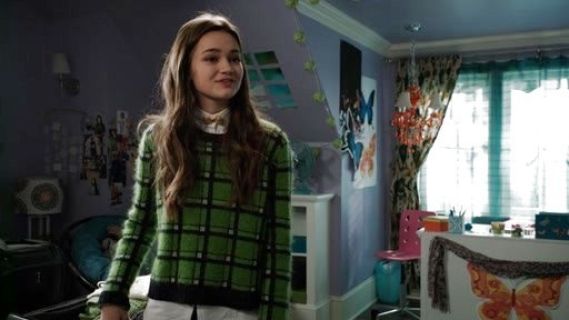 Emma Chota's Prudence Plaid Reversible Sweater on Red Band Society