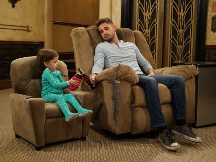 Emma Wheeler's Polka Dot Footie Pajamas on Baby Daddy