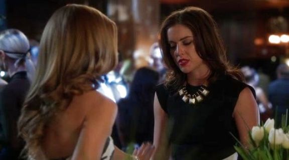 Erin Silver's Color Block Dress on 90210