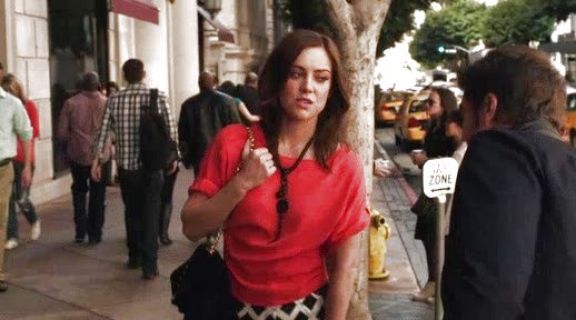Erin Silver's Marble Diamond Print Pants on 90210