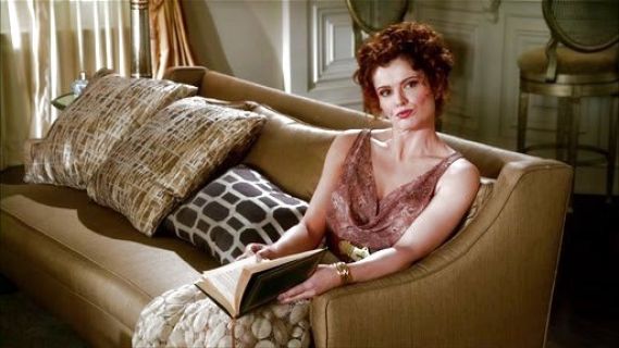 Evelyn Powell's Snake-Print Top on Devious Maids