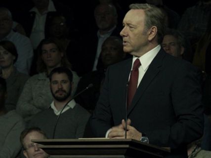 Frank Underwood's Modern Cut Silk Tie on House of Cards