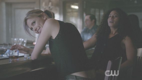 Freya Mikaelson's Tuilerie embellished slub linen-jersey tank on The Originals