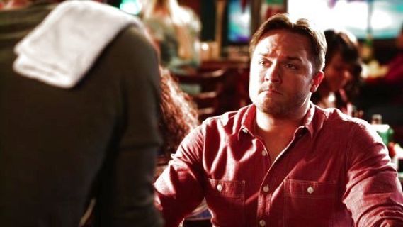 George Tucker's Slim Red Selvedge Chambray Utility Shirt on Hart of Dixie