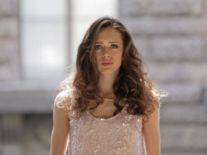 Grace Atwood's Pink Sequin Tank Top on Guilt