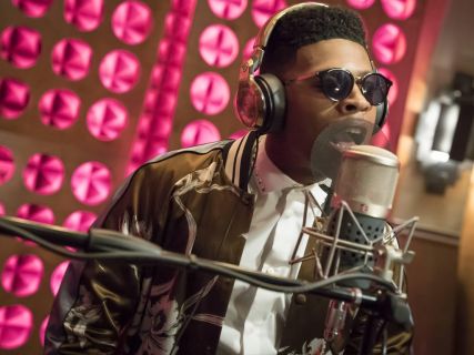 Hakeem Lyon's Printed Satin Bomber Jacket on Empire