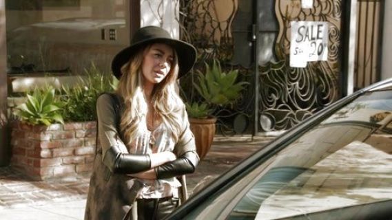 Haley Dunphy's Knit Cardigan in Olive on Modern Family