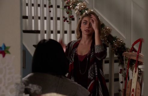 Haley Dunphy's Lucy V-Neck Camisole, Deep Mulberry on Modern Family