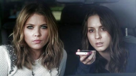 Hanna Marin's Knitted Crystal Shoulder Sweater on Pretty Little Liars