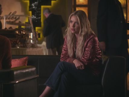 Hanna Marin's Satin Bomber Jacket on Pretty Little Liars