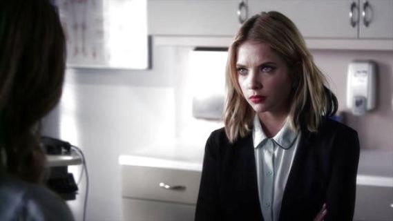 Hanna Marin's Sheer Sleeve Blazer on Pretty Little Liars