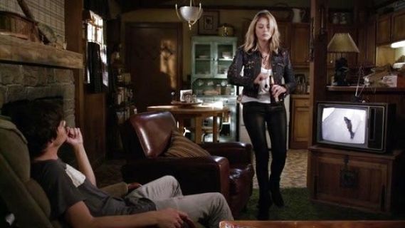 Hanna Marin's Suede Buckled Ankle Boots in Black on Pretty Little Liars