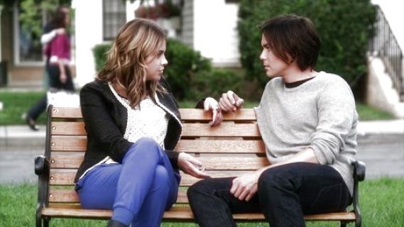 Hanna Marin's Vivie Silk Ruffle Top on Pretty Little Liars