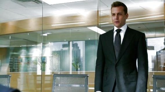 Harvey Specter's Gray Austin Glen Plaid 3piece Suit on Suits