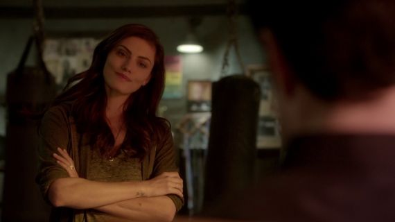 Hayley Marshall's Hooded Crop Chambray Jacket on The Originals