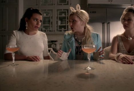 Hester Ulrich's Aryen Polka Dot Crop Top on Scream Queens