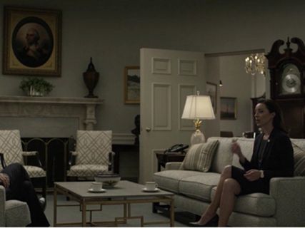 Jackie Sharp's Patent Leather Almond Toe Pumps on House of Cards