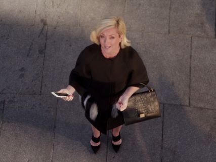 Jacqueline Voorhees' Black Fur Pocket Coat on Unbreakable Kimmy Schmidt