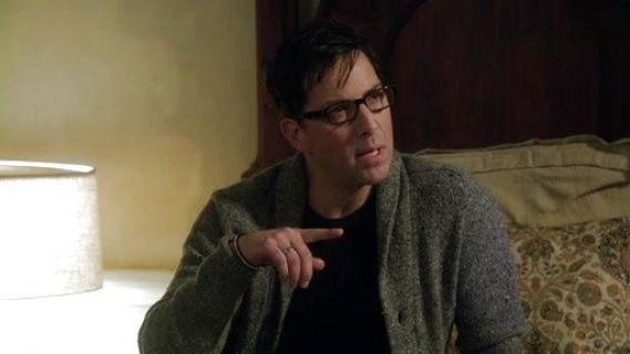 James Novak's Tweed Shawl-Collar Cardigan on Scandal