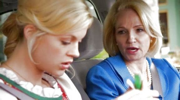 Jane Forrest's White Freshwater Pearl, Diamond & Sterling Silver Earrings on The New Normal