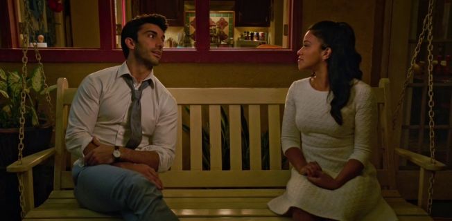 Jane Villanueva's Chevron Jacquard Knit Fit & Flare Dress (Regular & Petite) on Jane the Virgin