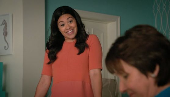 Jane Villanueva's Mixed Media Peplum Top on Jane the Virgin