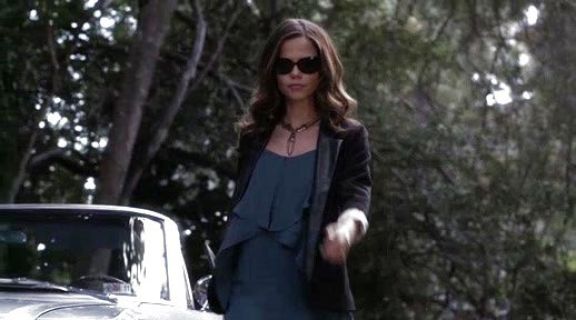 Jenna Marshall's Silky Cascade Dress on Pretty Little Liars
