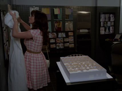 Jess Day's Check Cotton Poplin Shirtdress on New Girl