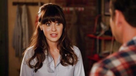 Jess Day's Contrast Collar Oxford Shirt on New Girl