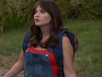 Jess Day's Denim Overalls on New Girl