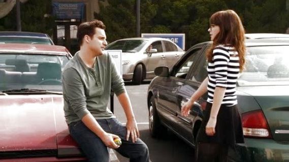 Jess Day's faye striped top on New Girl
