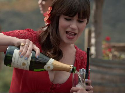 Jess Day's Fitzgerald Dress in Red on New Girl