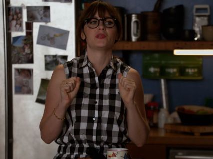 Jess Day's Gingham Romper on New Girl