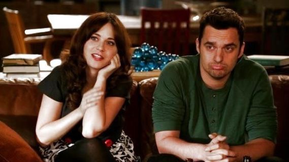 Jess Day's Long Sleeve Henley with Woven Placket on New Girl