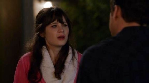 Jess Day's plush microfiber robe on New Girl